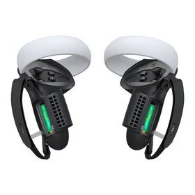 Kiwi Design Q1 PRO-2.2 kontrollera satvēriens ar baterijas vāciņu Meta Quest 2 melns