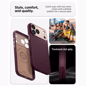 Spigen Nano Pop MagSafe  iPhone 18 Pro / 17 Pro vāciņš, tumšā ķiršu krāsā