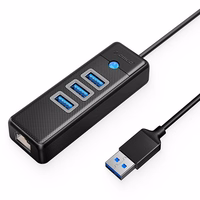 ORICO PW3UR-U3 3-Port USB Sadalītājs ar RJ45 Port