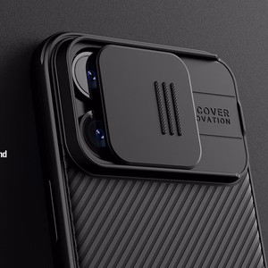 Nillkin CamShield Pro magnētiskais viedtālruņa apvalks iPhone 15 Plus ar kameras aizsardzību - melns