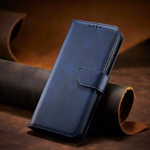 Magnētiskais apvalks Samsung Galaxy S22+ (S22 Plus) ar Flip Cover zilais