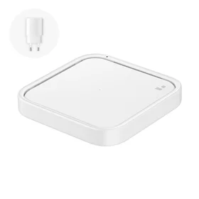 Samsung Wireless Charger Pad EP-P2400TWEGEU 15W indukcijas lādētājs - balts + tīkla lādētājs