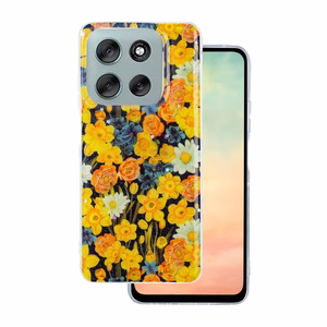 Glow Glam viedtālruņa apvalks Motorola Moto G86 oranžs