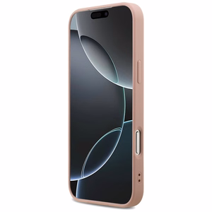 Guess Fixed Glitter Big 4G Чехол для iPhone 17 Pro Max - розовый