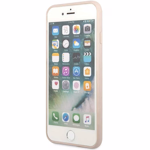 Guess GUHCI8G4GLPI iPhone 7/8/SE 2020/2022 rozā/rozā cietais apvalks 4G Svītru Kolekcija