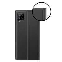 Sleep Case grāmatas tipa apvalks ar viedu logu Samsung Galaxy A22 4G melns