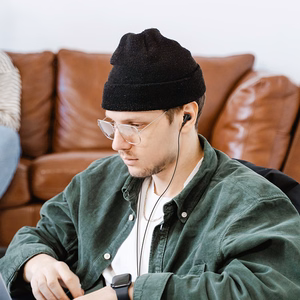 Borofone austiņas BM100 Pro ar mikrofonu melnas