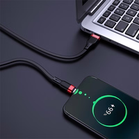 USB kabelis Hoco U72 Type-C 1,2 m silikona melns