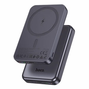 Portatīvais lādētājs saderīgs ar MagSafe Hoco 5000 mAh 2A 5W J160 metāla pelēks