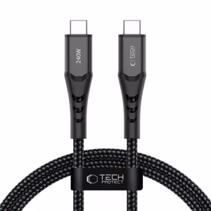 Tech-Protect Ultraboost UB11T USB-C/USB-C PD 240W QC3.0 Cable 100cm Black