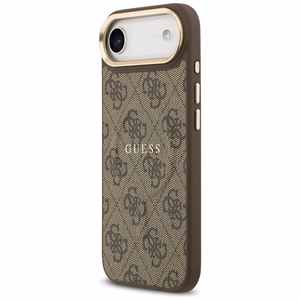 GUESS apvalks IPHONE 17 Air saderīgs ar MagSafe GUHMP17MP4MSEGCW (PU 4G ar klasisko) brūns