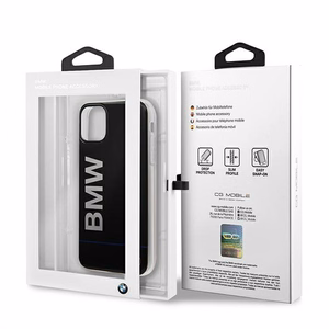 BMW Signature drukāts logotips iPhone apvalks iPhone 11 Pro - melns