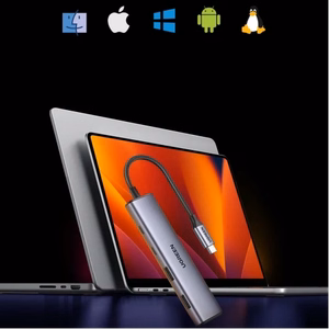 Ugreen CM473 sadalītājs USB-C - 2x USB-A / 2x USB-C 20cm - pelēks