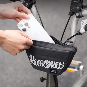 Rockbros G011 Flash Journey trapecveida velosipēda stūres soma 0.7 l - melna