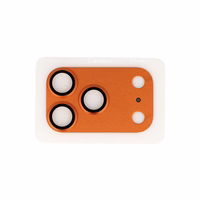 Tempered stikls Tel Protect 95% AR+AF Full Metal kameras aizsargs on camera for Iphone 17 Pro oranžs (camera island)