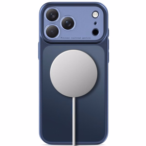 Tech-Protect MagPrime MagSafe CC maciņš, paredzēts iPhone 18 Pro / 17 Pro, matēti tumši zils