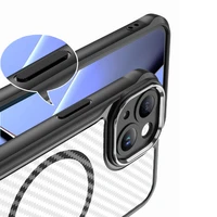 Defender Carbon Mag apvalks iPhone 13 6,1" melns