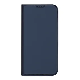 Dux Ducis Skin Pro viedtālruņa apvalks iPhone 16 ar atveramu vāciņu un karšu nodalījumu - zils