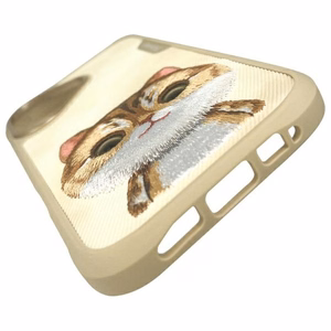 Nimmy Lielās acis mājdzīvnieks 2.0 Kaķa viedtālruņa apvalks iPhone 16 - zaļš