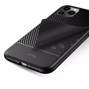 Crong Prestige Carbon vāciņš ierīcei iPhone 11 Pro Max, melns