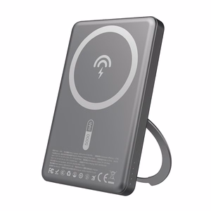 Dudao K28S 20W PD 5000mAh внешний аккумулятор с MagSafe и подставкой - Серый