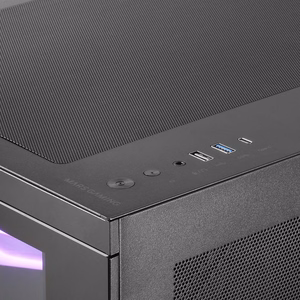 Mars Gaming MC3TCORELCDM computer case Mini Tower melns