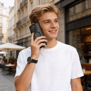 Tech-Protect Magmat MagSafe maciņš priekš Motorola Moto G57 Power / G67 Power - matēti melns