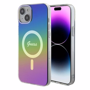 Guess IML Varavīksnes Magnētiskais viedtālruņa apvalks iPhone 15 Plus / 14 Plus 6.7" - daudzkrāsains