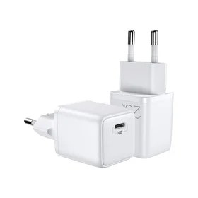 Joyroom ātrais sienas lādētājs USB C tipa 25W 3A ES kontaktdakša, balts (L-P251)
