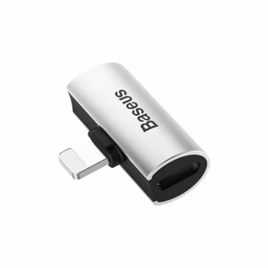 Adapteris Baseus L46 balts (ievade Lightning / izvade 2x Lightning)
