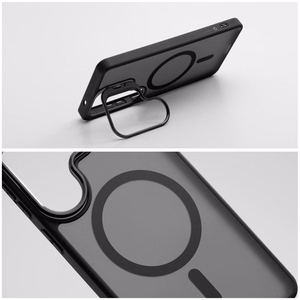 Maciņš priekš Samsung S26 ULTRA Forcell F-Protect Shadow Stand Premium saderīgs ar MagSafe melns