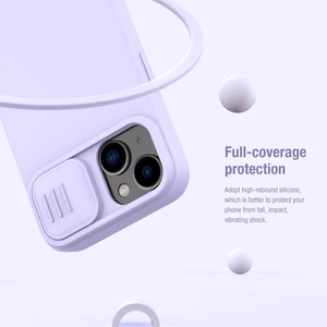 Nillkin CamShield Silky Silicone Case for Iphone 15 Plus purple
