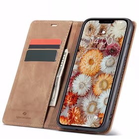 Spacecase maka maciņš iPhone 11 gaiši brūns