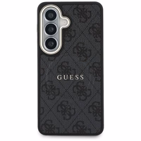 Guess maciņš 4G Embossed Ring MagSafe for Samsung Galaxy S26 Plus melns