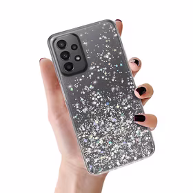 Briljanta caurspīdīgs viedtālruņa apvalks Samsung Galaxy A23 4G/5G Caurspīdīgs