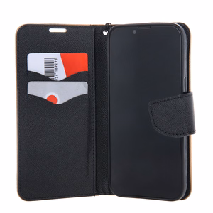 Smart Fancy apvalks iPhone 16 6,1" melns-zelts