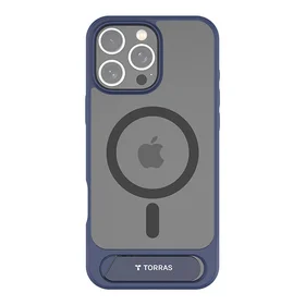 Torras Pstand serijas viedtālruņa apvalks iPhone 16 Pro - zils