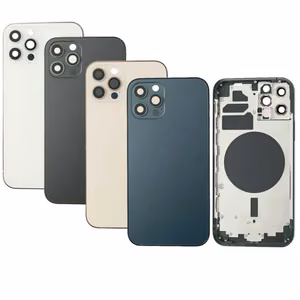 Aizmugurējais vāciņš saderīgs ar iPhone 12 Pro Max ar pilnu korpusu / Graphite / OEM
