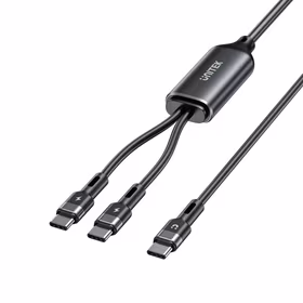 UNITEK USB-C 2-in-1 PD 100W SILICONE CABLE 1.8M