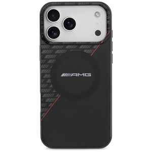 Mercedes AMG IML Double Layer Rhombs vāciņš modelim iPhone 18 Pro Max / 17 Pro Max, saderīgs ar MagSafe – melns un sarkans
