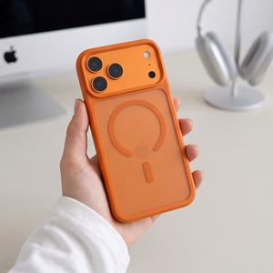 Tech-Protect Magmat MagSafe CC maciņš iPhone 18 Pro / 17 Pro, matēts oranžs