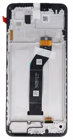 LCD screen Xiaomi Redmi 13C 4G/5G/Poco C65 ar touch screen un frame Melns original (service pack)