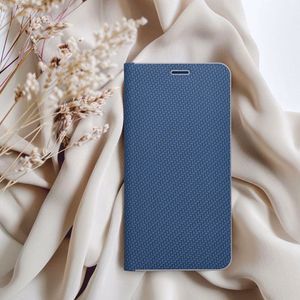 Viedtālruņa apvalks (m) - LUNA Book Carbon IPHONE 11 zils (m)
