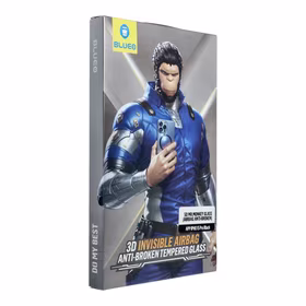 Aizsargstikls 5D Mr. Monkey Glass - Apple iPhone 15 Pro melns (Aizsarg pret lūzumiem ar Airbaga)