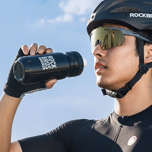 Rockbros 600 ml velosipēda pudele – melna
