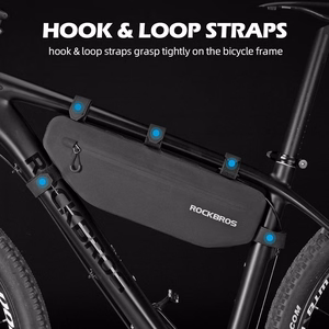 Rockbros AS-043 Velcro velosipēda soma, 3l - melna