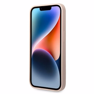Karl Lagerfeld KLHMP14LSLKHLP iPhone 14 Pro 6.1 "cietais apvalks gaiši rozā / gaiši rozā Silikona Karla Galva Magsafe
