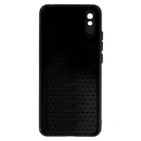 Ādas 3D viedtālruņa apvalks Xiaomi Redmi 9A dizains 2 melns
