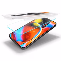 Spigen Glas.tR EZ Fit rūdīts stikls iPhone 13 / 13 Pro / 14 / 16e – 2 gab.