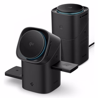 Spigen Essential EF223MS 3-in-1 QI2 bezvadu lādētājs – melns